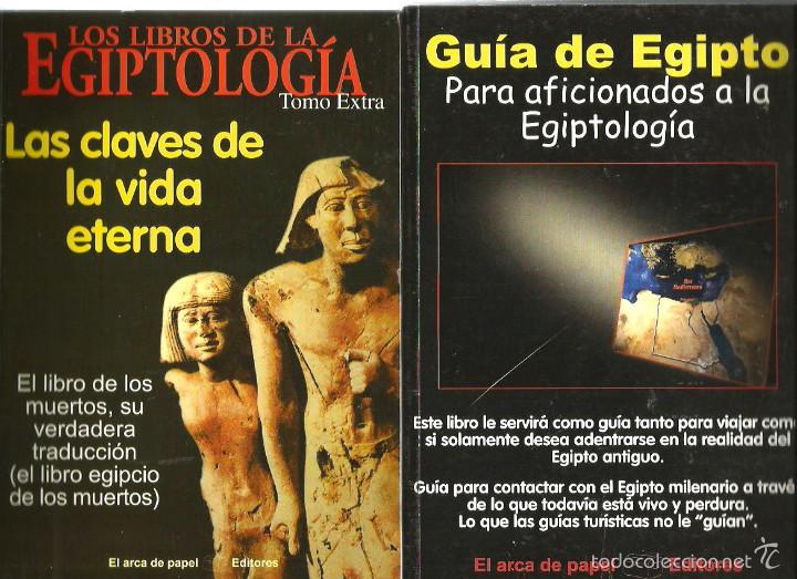 Libros de segunda mano: 2 LIBROS : GUIA DE EGIPTO ( EGIPTOLOGIA ) + LAS CLAVES DE LA VIDA ETERNA