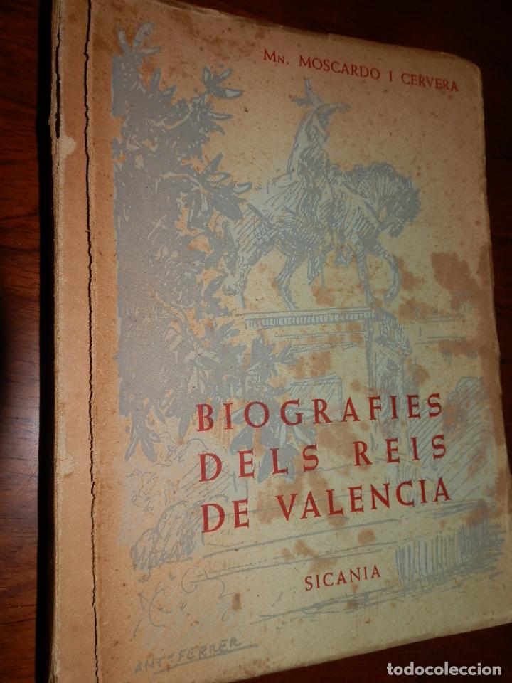 Gebrauchte B&uuml;cher: BIOGRAFIES DELS REIS DE VALENCIA,MOSCARDO Y CERVERA 1957,RUSTICA,12X18 ILUSTRACIONES
