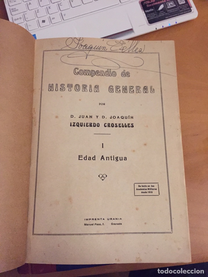 Libros de segunda mano: Compendio de historia general - Foto 2