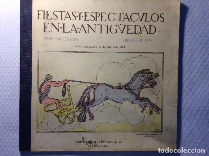 Libros de segunda mano: Fiestas y espectaculos en la antiguedad - Foto 1