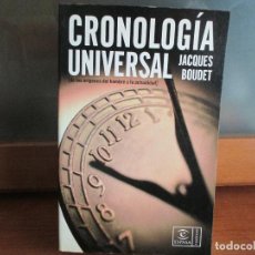 Libros de segunda mano: CRONOLOGÍA UNIVERSAL. Lote 81014028