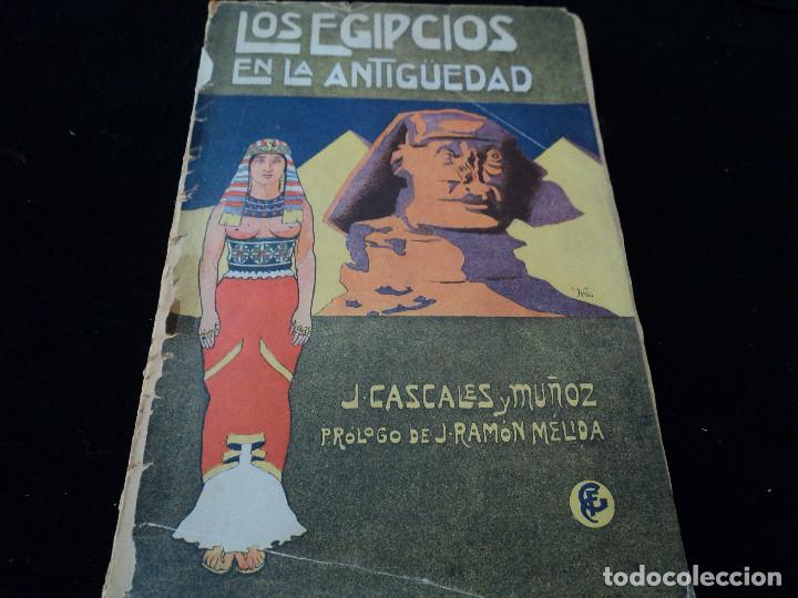 Libros de segunda mano: Los Egipcios en la antiguedad CASCALES Y MU&Ntilde;OZ, Jos&eacute;