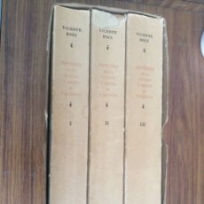 Libros de segunda mano: HISTORIA DE LA CIUDAD Y REINO DE VALENCIA-DON VICENTE BOIX-3 TOMOS EN ESTUCHE-AÑO 1981.