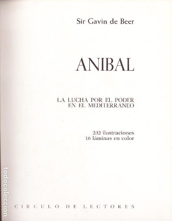 Libros de segunda mano: ANIBAL. SIR.GAVIN DE BEER - Foto 2