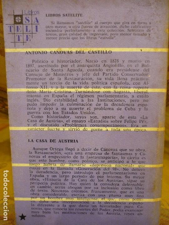 Libros de segunda mano: CASA DE AUSTRIA, DE ANTONIO C&Aacute;NOVAS DEL CASTILLO. - Foto 3