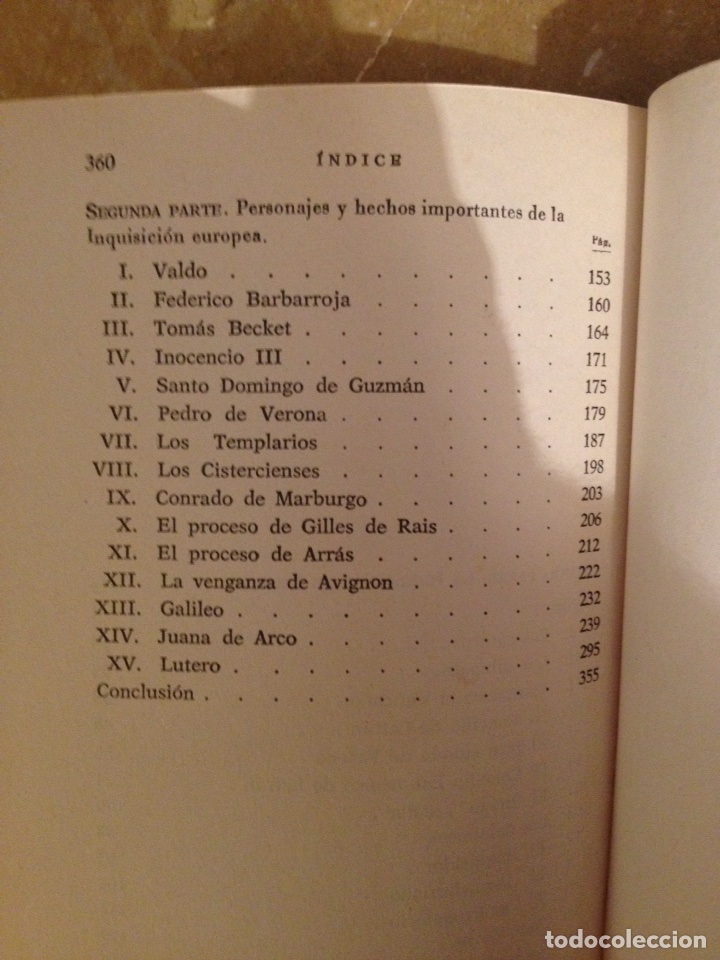 Libros de segunda mano: La Inquisici&oacute;n (Thomas Lower) Tomo I - Foto 4