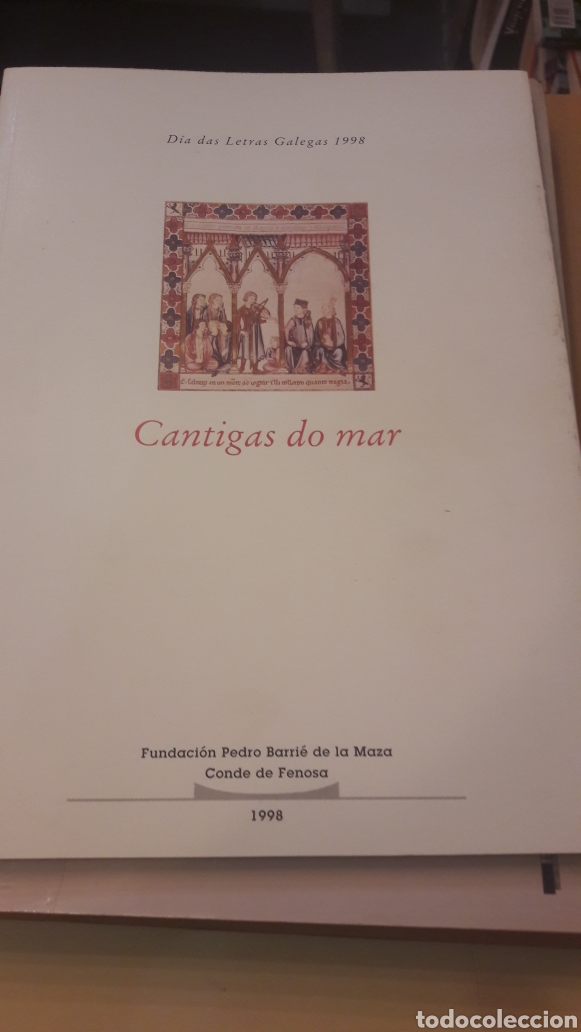 Libri di seconda mano: Cantigas do mar dia letras gallegas 1998 con invitacion presidenta Barrie Maza a Circulo Artes Lugo