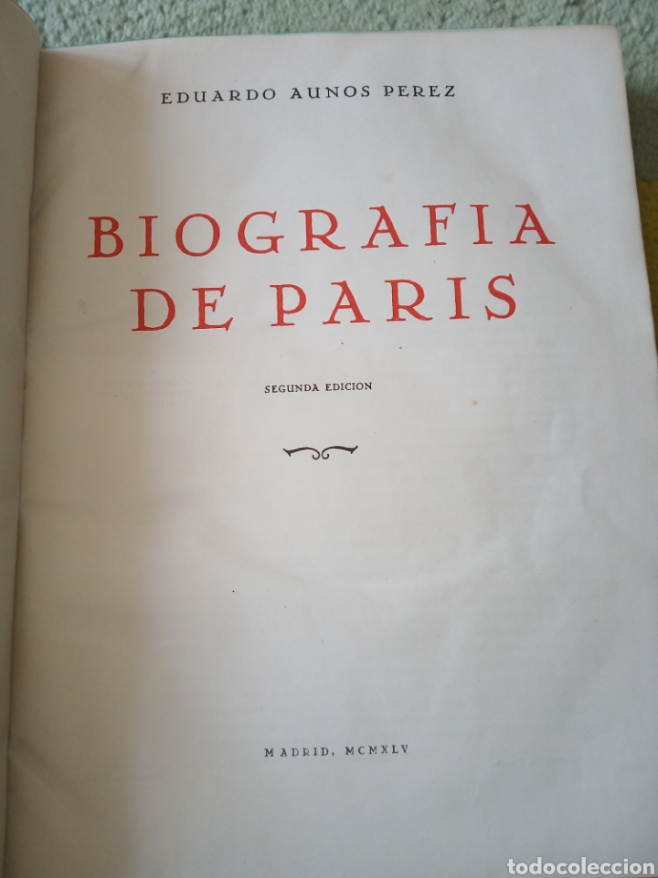Libros de segunda mano: Biograf&iacute;a de Paris - Foto 3