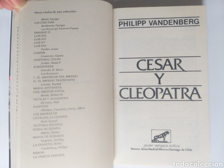 Libros de segunda mano: C&eacute;sar y Cleopatra . Philipp Vandenberg . - Foto 9