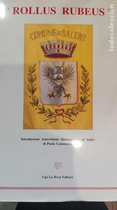 Libros de segunda mano: rollus rubeus.ugo la rosa editore.comune di salemi