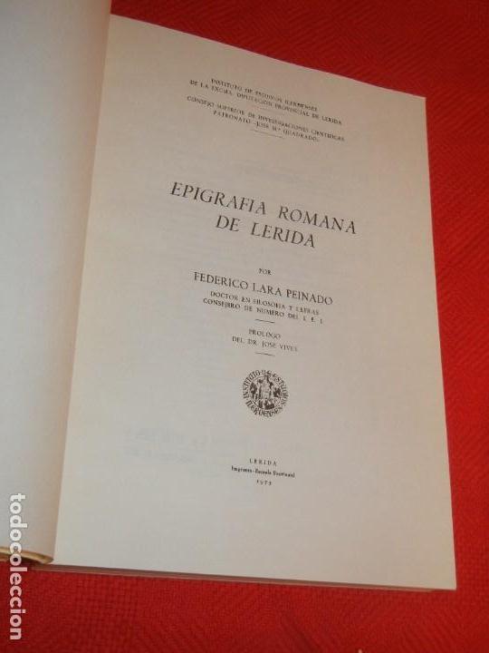 epigrafia romana de lerida, de federico lara pe - Buy Used books about  ancient history at todocoleccion - 171503710