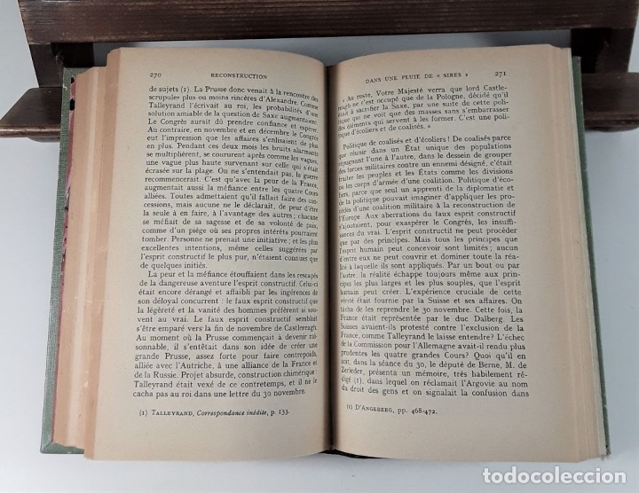 Libros de segunda mano: RECONSTRUCTION TALLEYRAND A VIENNE(1814-1815). G. FERRERO. LBR. PLON. PARÍS. 1940. - Foto 6 - 178173200