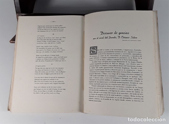 Libros de segunda mano: JUEGOS FLORALES DE MOLINS DE REY. VARIOS AUTORES. ESTUDI DART DRAMATICA. MOLINS DE REY. 1951. - Foto 8 - 179236015