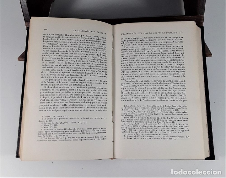 Libros de segunda mano: LA COLONISATION GRECQUE DE LITALIE MÉRIDIONALE. PRESSES UNIVERSATAIRES DE FRANCE. PARÍS. 1957. - Foto 5 - 179254940