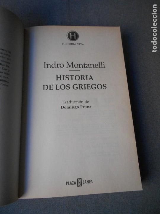 Libros de segunda mano: HISTORIA DE LOS GRIEGOS - Foto 2