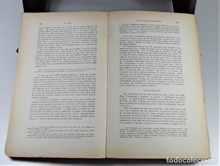 Libros de segunda mano: LEIGH HUNT 1784-1859. L. LANDRÉ. EDIT. LES BELLES-LETTRES. PARÍS. 1936. - Foto 5 - 194383040