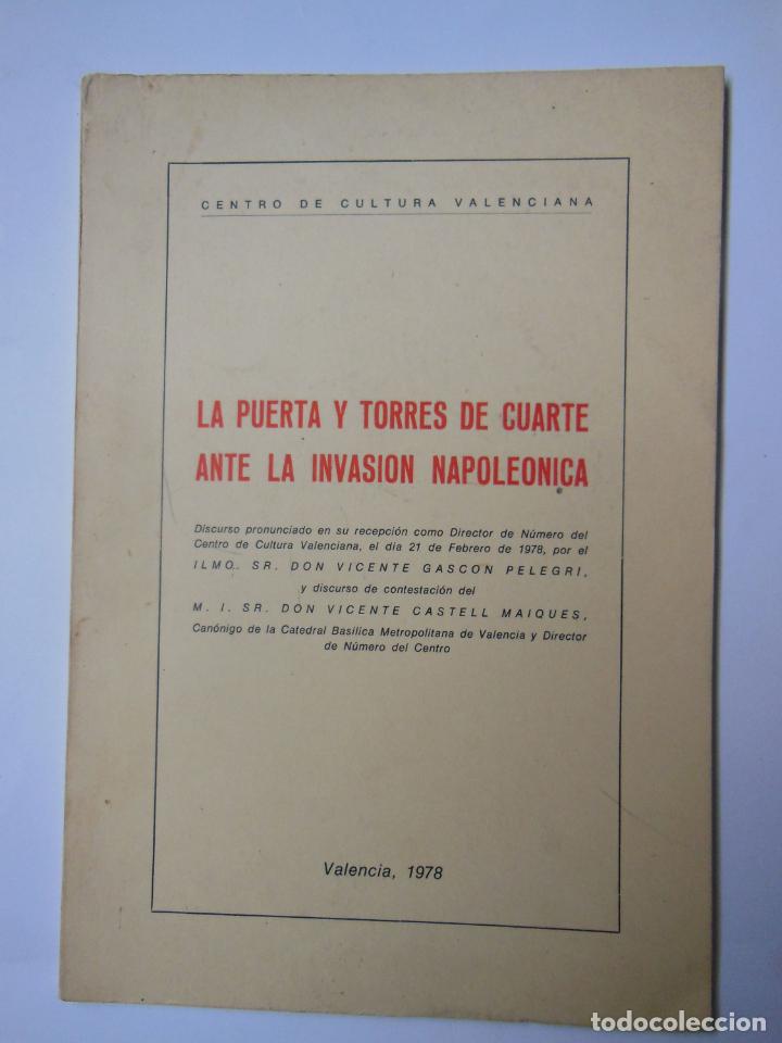 Livros em segunda m&atilde;o: LA PUERTA Y TORRES DE CUARTE ANTE LA INVASI&Oacute;N NAPOLE&Oacute;NICA. 1978