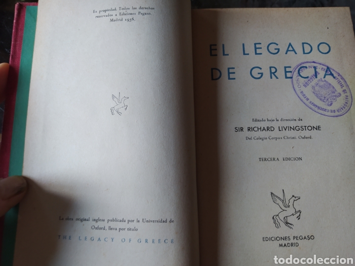 Libros de segunda mano: El legado de Grecia. - Foto 1