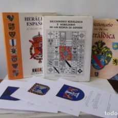 Libros de segunda mano: ¡¡ LOTE, HERALDICA :CONOZCA LA HISTORIA DE SUS APELLIDOS Y SU ESCUDO DE ARMAS. 3 LIBROS. !!. Lote 217687687
