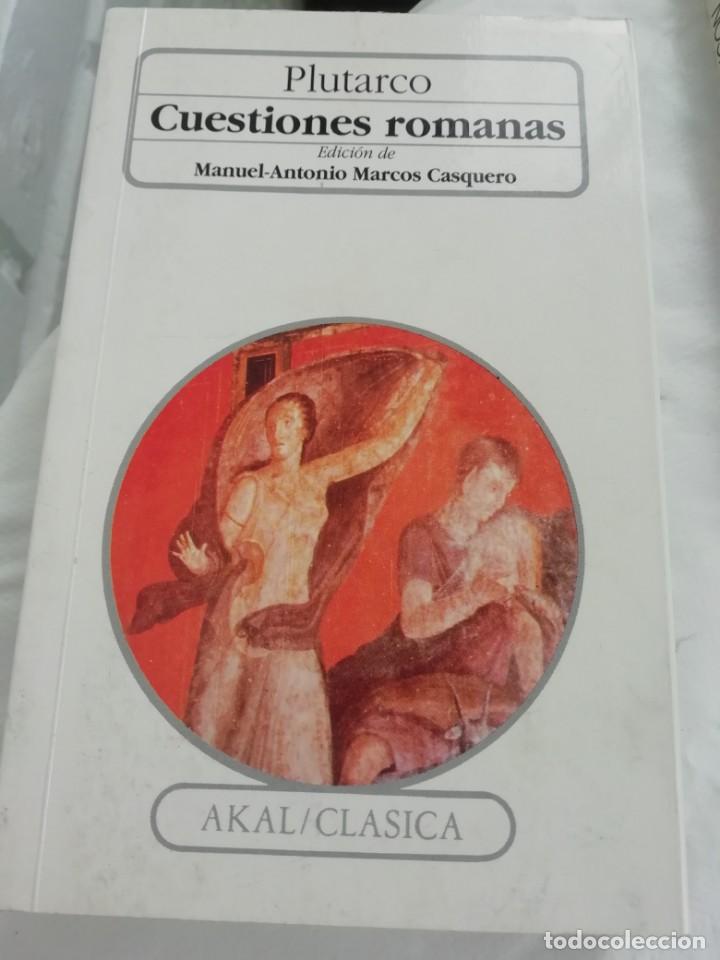 Libros de segunda mano: Plutarco Cuestiones romanas - Foto 1
