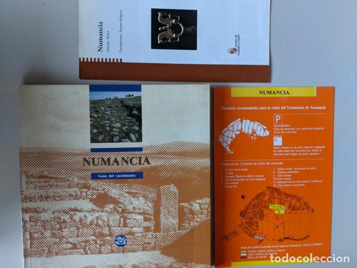 Second hand books: NUMANCIA - GUIA DEL YACIMIENTO - CON FOLLETO Y PLANOPLASTIFICADO DE REGALO