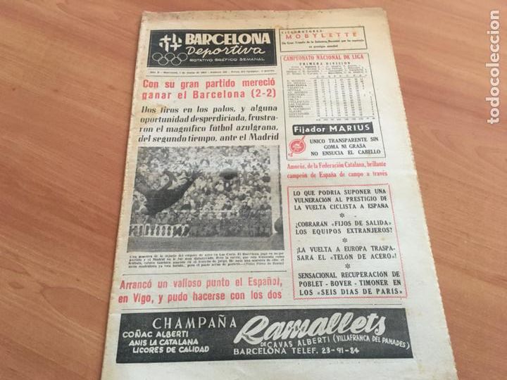 Libros de segunda mano: BARCELONA DEPORTIVA N&ordm; 432 7 MARZO 1955 BARCELONA REAL MADRID FUTBOL CICLISMO OTROS DEPORTES (AB-3)