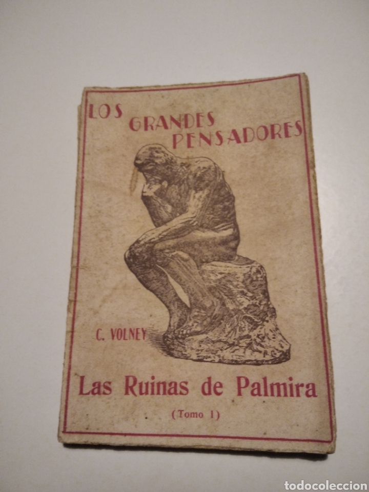 Second hand books: Libro Antiguo las ruinas de Palmira tomo I