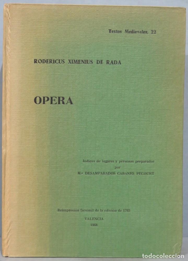 Libros de segunda mano: OPERA. RODERICUS XIMENIUS DE RADA - Foto 1
