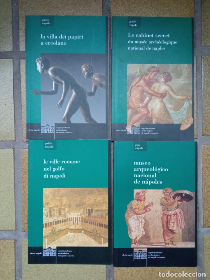 Libros de segunda mano: Colecci&oacute;n cuatro gu&iacute;as arqueolog&iacute;a napolitana (varios idiomas)