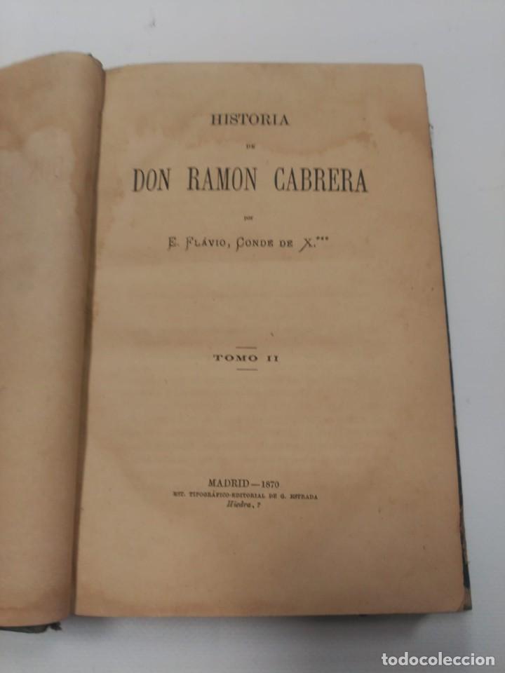 Libros de segunda mano: Historia de Don Ramon Cabrera - Foto 1