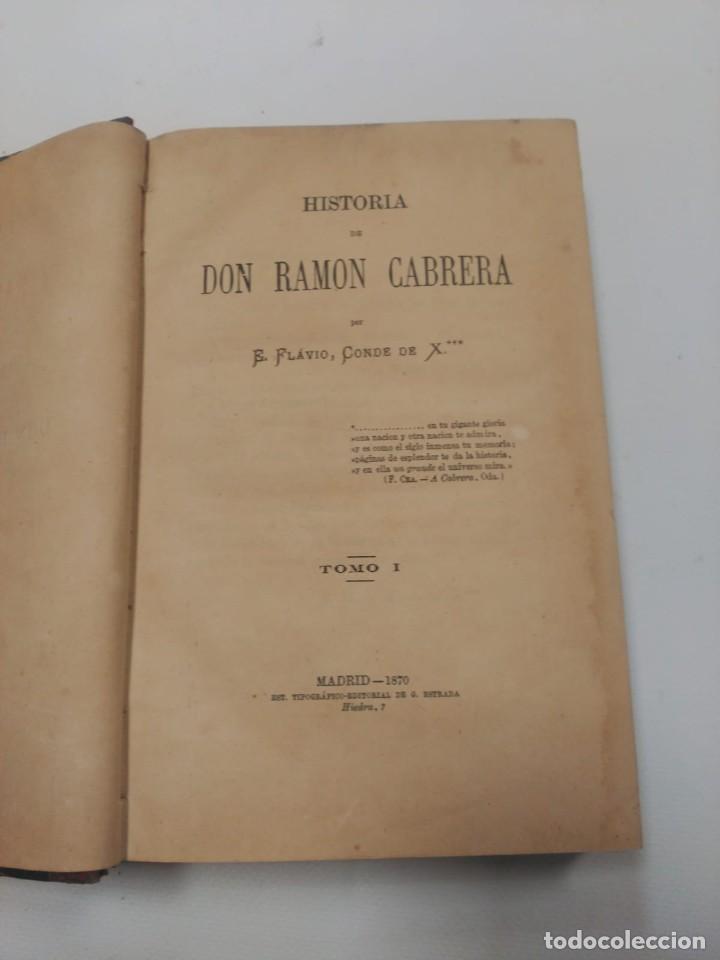 Libros de segunda mano: Historia de Don Ramon Cabrera - Foto 2