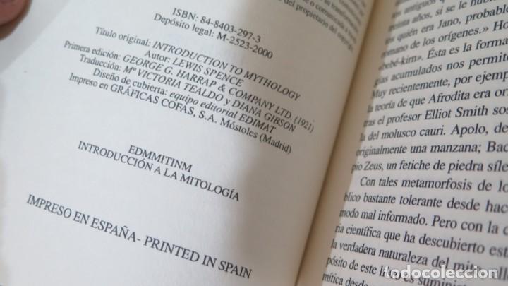 Libros de segunda mano: INTRODUCCION A LA MITOLOGIA. LEWIS SPENCE - Foto 2