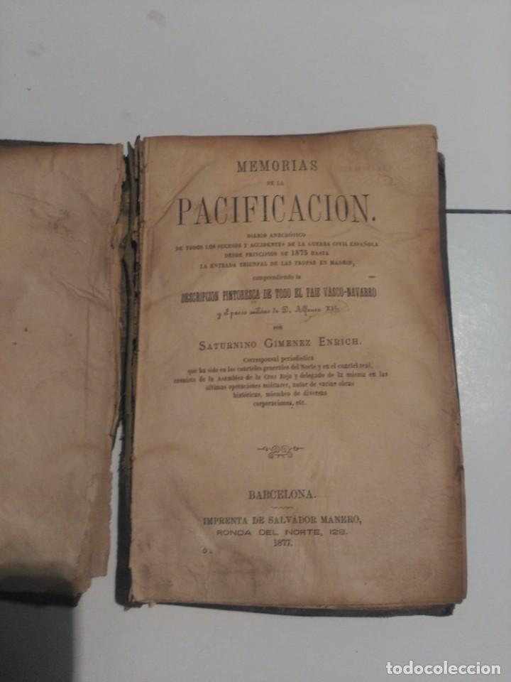 Libros de segunda mano: Memorias de la Pacificaci&oacute;n - Foto 1