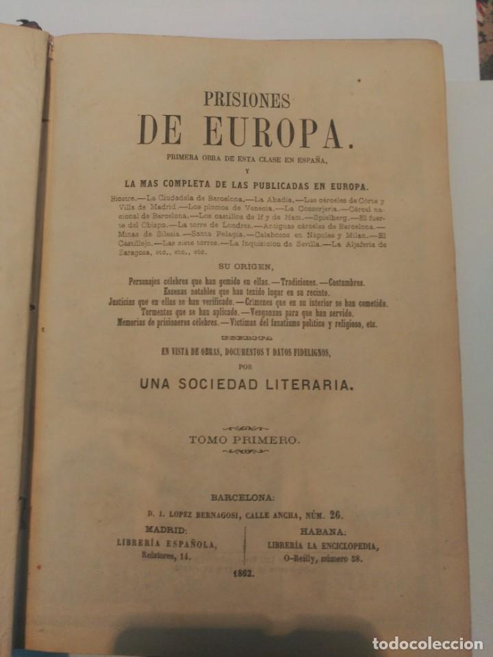 Libros de segunda mano: Prisiones de Europa - Foto 2