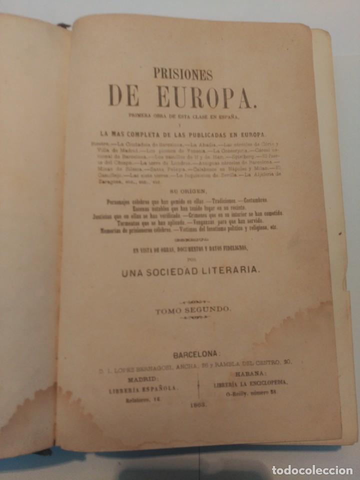 Libros de segunda mano: Prisiones de Europa - Foto 6