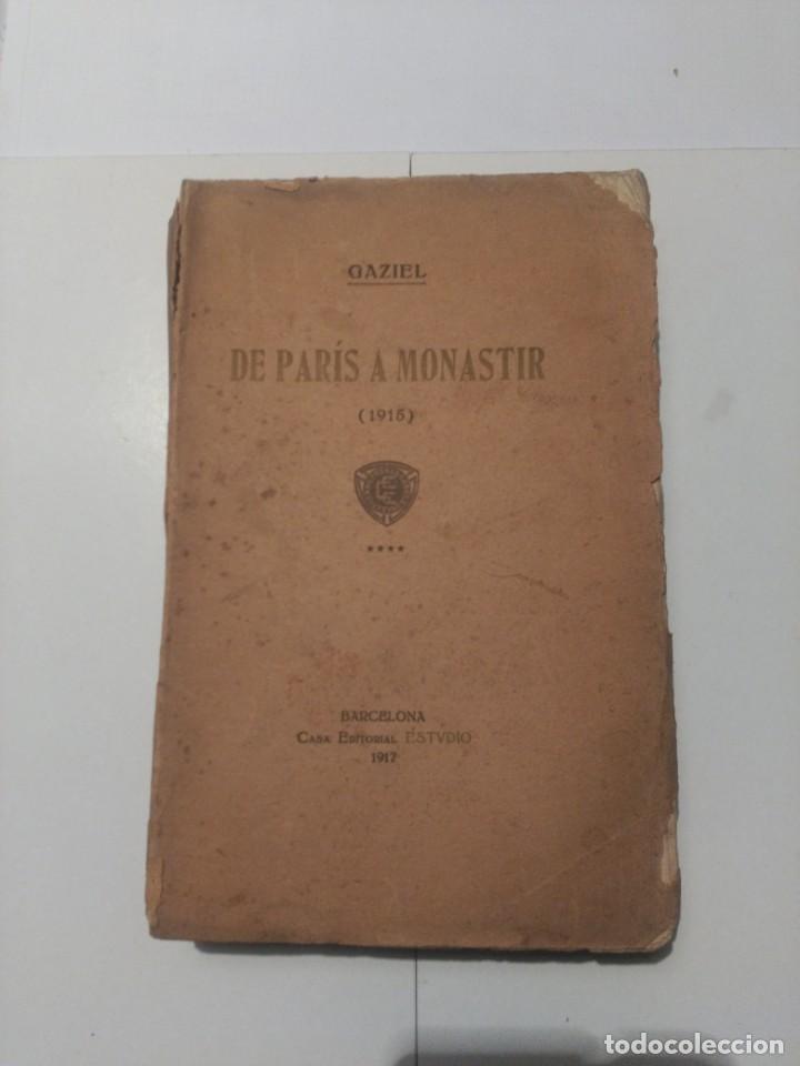 Libros de segunda mano: De Par&iacute;s a Monastir - Foto 1