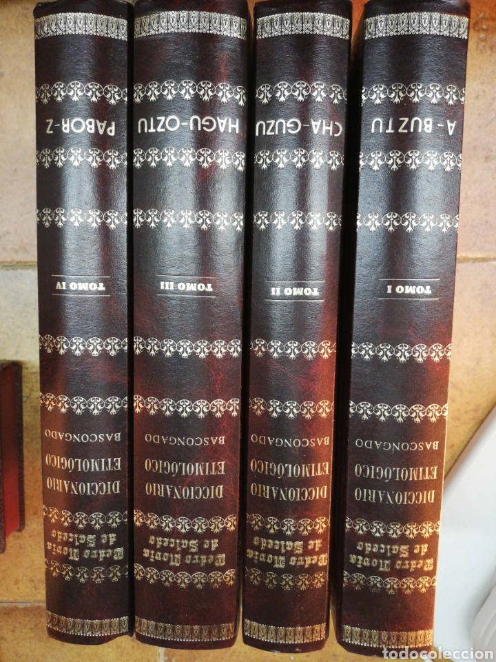 Second hand books: Diccionario Etimol&oacute;gico del Idioma Bascongado P. M de Salcedo 4 vols.