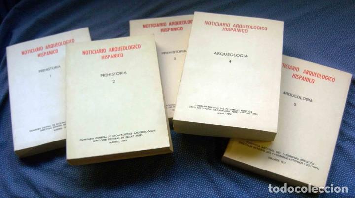 Libri di seconda mano: NOTICIARIO ARQUEOL&Oacute;GICO HISP&Aacute;NICO 5 TOMOS-COMISAR&Iacute;A DE EXCAVACIONES ARQ. DIR. GRAL. DE BELLAS ARTES.
