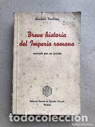 Second hand books: breve historia del imperio romano Giovanni Pacchioni narrada por un jur&iacute;sta