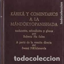 Libros de segunda mano: Karika y comentarios a la Mandukyopanishada traducci&oacute;n Roberto Pla Sales