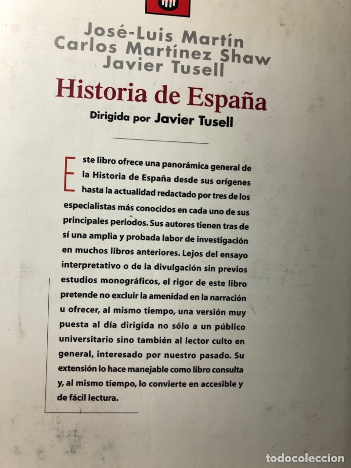 Libros de segunda mano: HISTORIA DE ESPA&Ntilde;A - JAVIER TUSELL - TAURUS - Foto 12