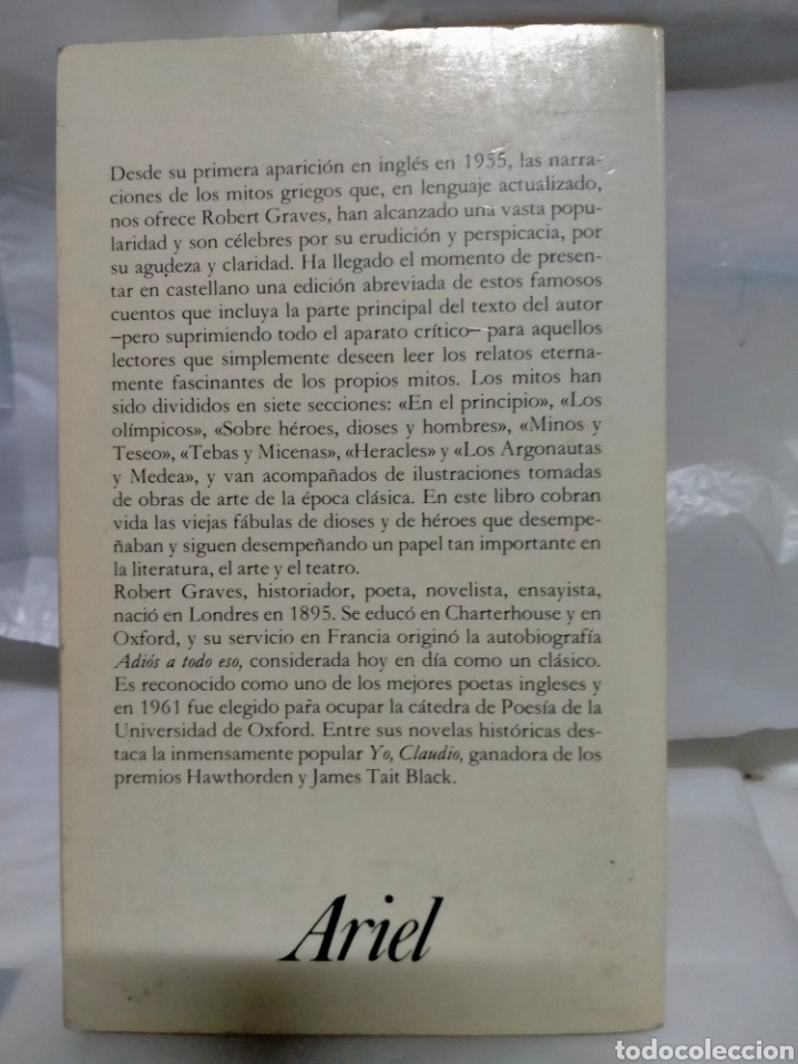 Libros de segunda mano: ROBERT GRAVES. LOS MITOS GRIEGOS .ARIEL - Foto 7