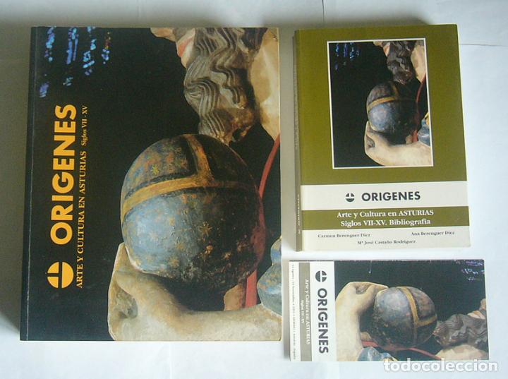 Libros de segunda mano: ORIGENES - ARTE Y CULTURA EN ASTURIAS. ( SIGLOS VII - XV ) - LIBROS DE LA EXPOSICION + FOLLETO