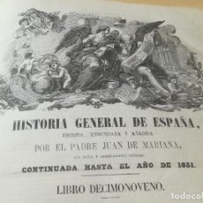 Libros de segunda mano: HISTORIA GENERAL DE ESPAÑA - TOMO II - P JUAN DE MARIANA - 1854