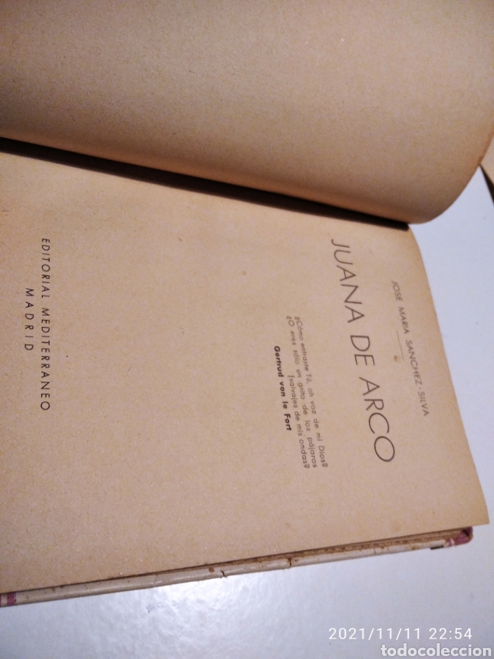 Libros de segunda mano: Libro Juana de Arco J. M. S&aacute;nchez Silva - Foto 2