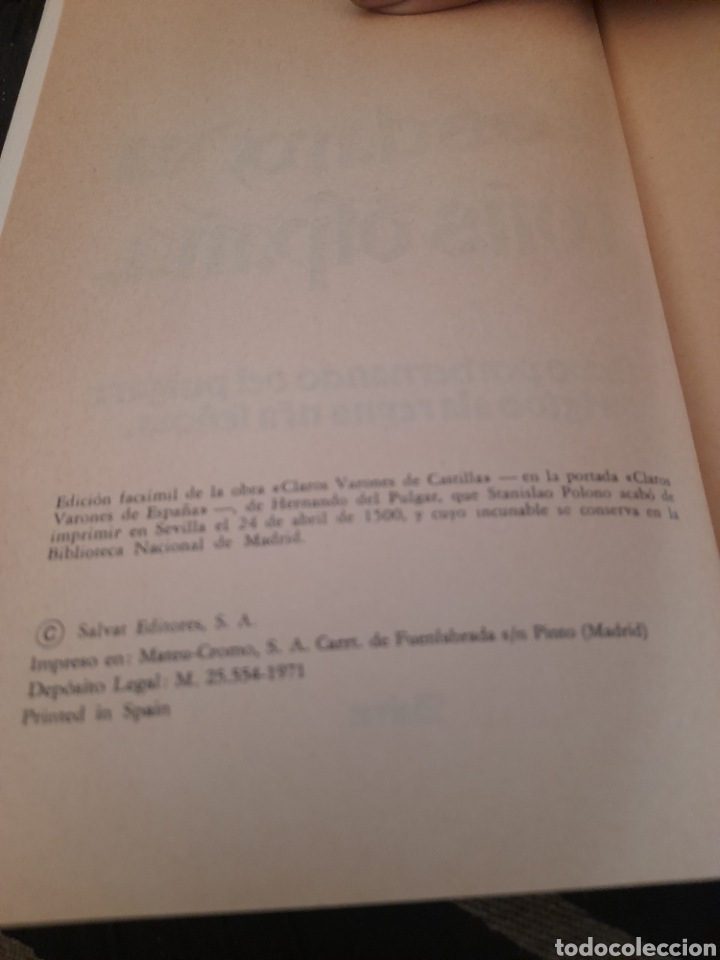 Libros de segunda mano: Los claros varones de Espa&ntilde;a - Foto 2