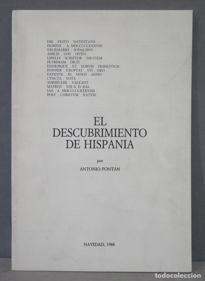 Libri di seconda mano: El descubrimiento de Hispania. FONT&Aacute;N