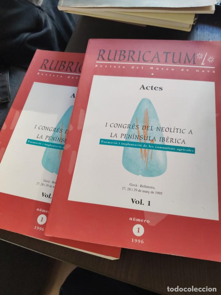 Libri di seconda mano: Rubricatum. N&ordm; 1. Vol 1. Museu de Gav&agrave;. Baix Llobregat. Congr&eacute;s del neol&iacute;tic pen&iacute;nsula ib&egrave;rica.
