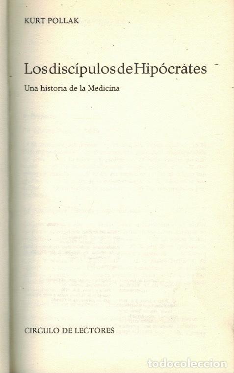 Libros de segunda mano: LOS DISC&Iacute;PULOS DE HIP&Oacute;CRATES - Foto 1