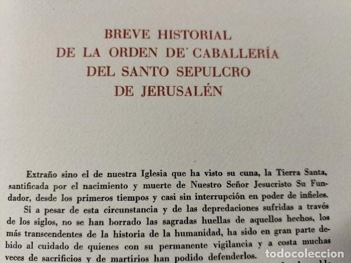 Libri di seconda mano: BREVE HISTORIAL DE LA ORDEN DE CABALLER&Iacute;A DEL SANTO SEPULCRO DE JERUSAL&Eacute;N - ORTEGA COSTA - stn1 3b